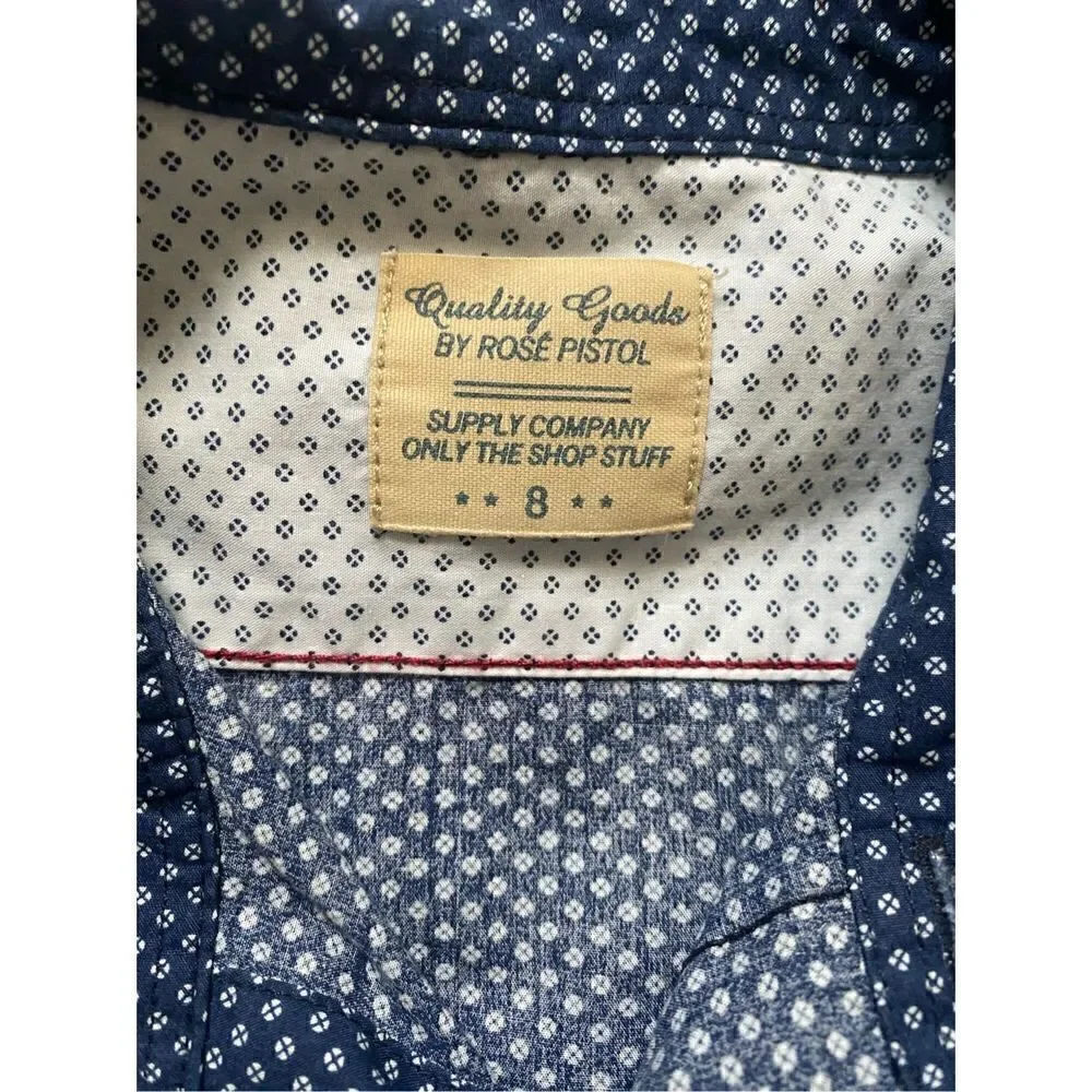 Quality Goods by Rose Pistol boys 8 button up dress shirt